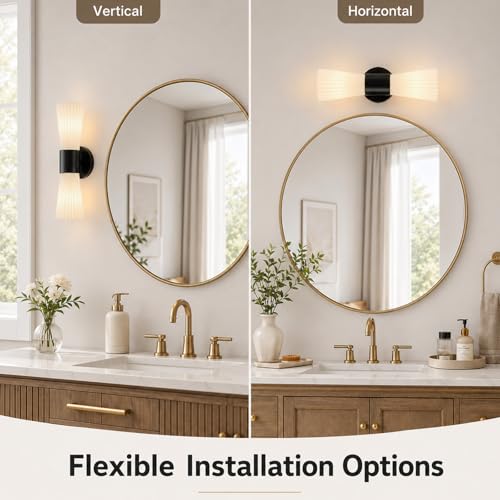 Black Glass Wall Sconce Light (Black Milk Glass)