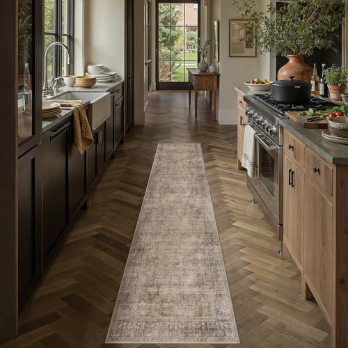 Taupe 2x8 Neutral Runner Rugs for Hallway (Taupe / 2' x 8' (Runner))