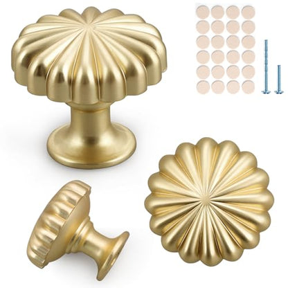 Decorative Pumpkin Style Flower Cabinet Knobs