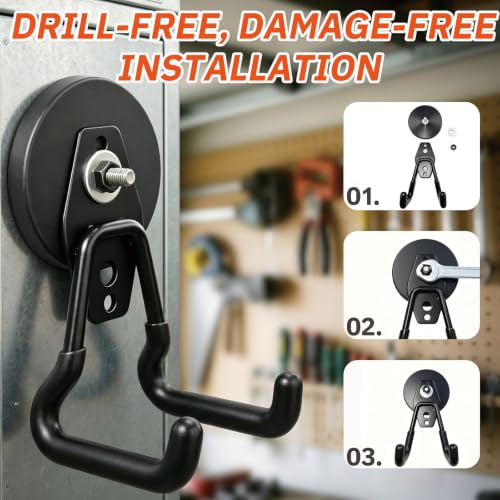 Heavy Duty Magnetic Garage Hooks