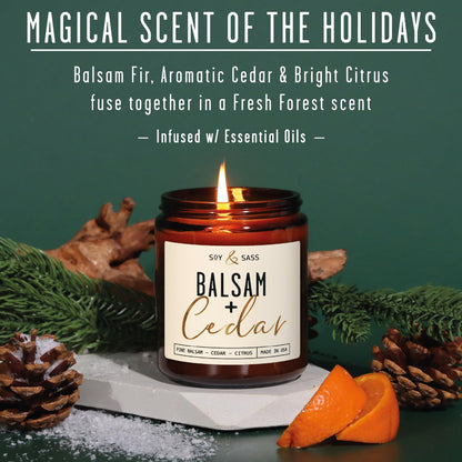 Balsam Candle (Balsam & Cedar - Cream)