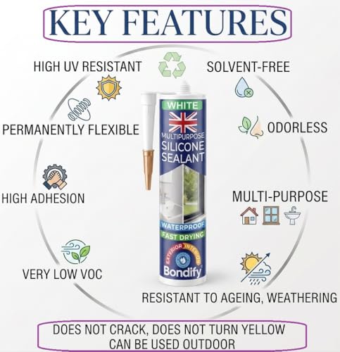 Waterproof Silicone Sealant White