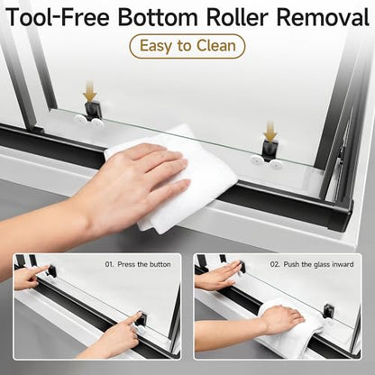 Corner Shower Enclosure 35" D x 35" W x 72" H