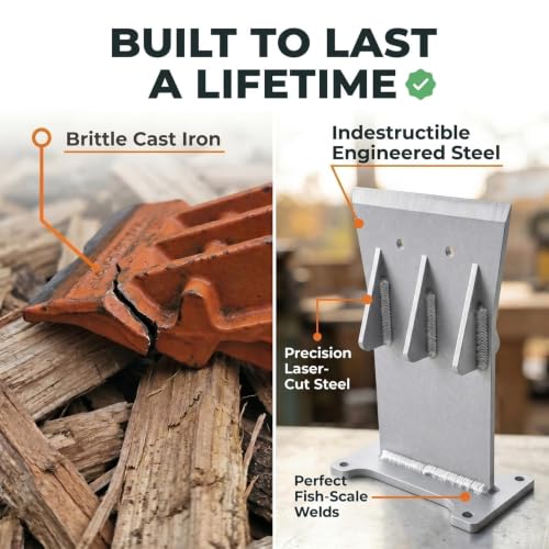Heavy Duty Manual Kindling Splitter with Bolt