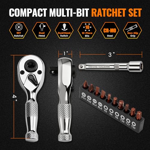 Stubby Ratchet Wrench