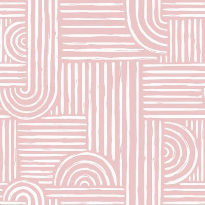 Geometric Peel and Stick Wallpaper Modern Mid Century Geometric Abstract Wall Paper