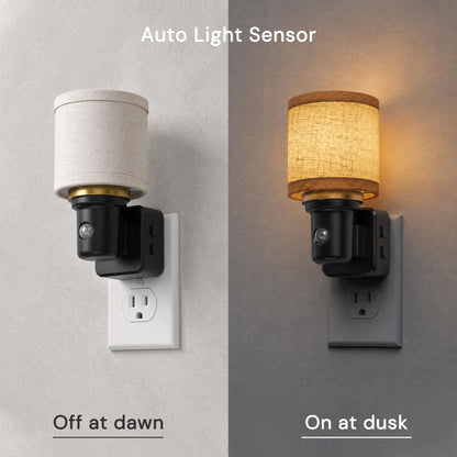 Night Lights Plug into Wall (Cylinder-3CCT / 2 Pack)