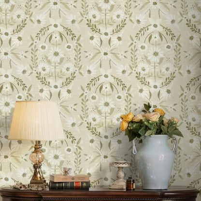 Peel and Stick Wallpaper Floral Wallpaper Boho Contact Paper for Bedroom