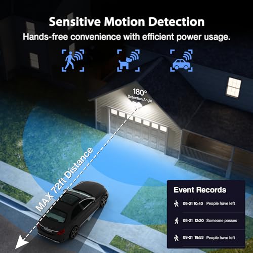 65W WiFi Smart Flood Lights Outdoor Motion Sensor