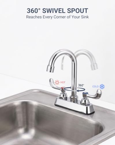 4" Deck Mount Brass Utility Faucet
