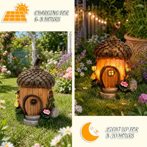 Fairy Garden House with Solar Light