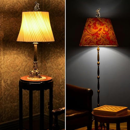 Solid Brass Base Rabbit Lamp Finials 2 Pack