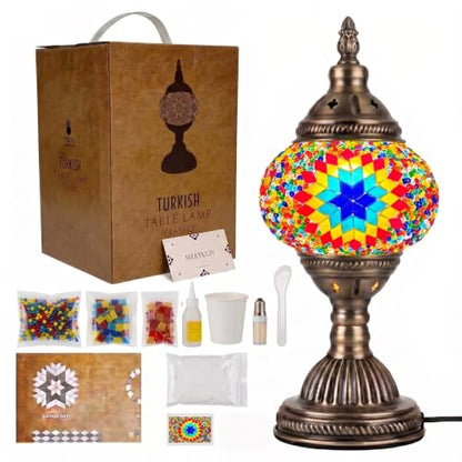 DIY Turkish Mosaic Lamp Kit with Gift Box