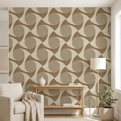 Peel and Stick Wallpaper (Beige03 / 17.7" x 236.2")