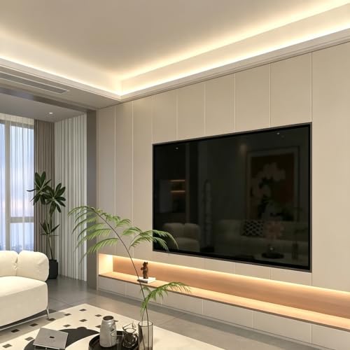Plaster in LED Aluminium Channels (White, Vertical-Recessed ,10Pack)