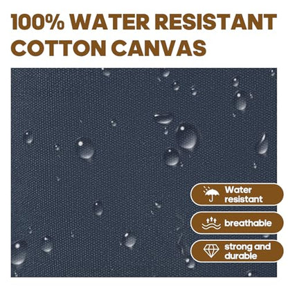 Aprons For Women Men With Large Pockets (Dark Blue)
