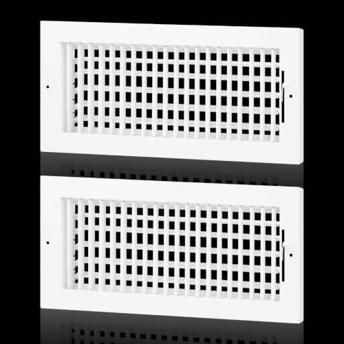 2PK 14x6 Adjustable Vent Cover Ceiling Register Vent for Wall 14x6 Duct (2PK- 14"Wx6"H)