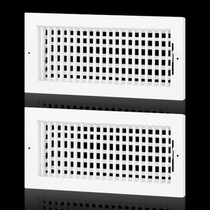 2PK 14x6 Adjustable Vent Cover Ceiling Register Vent for Wall 14x6 Duct (2PK- 14"Wx6"H)
