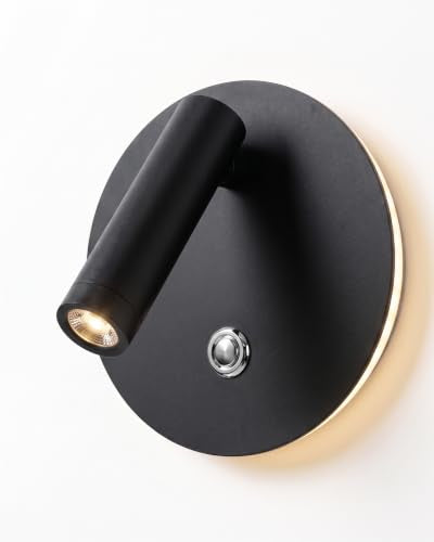 Hardwired Adjustable LED Reading Wall Sconce with Switch