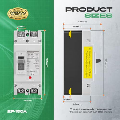 MCCB DC Breaker 2P