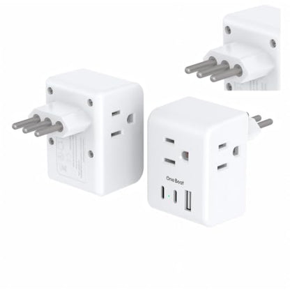 2 Pack International Travel Plug Adapter
