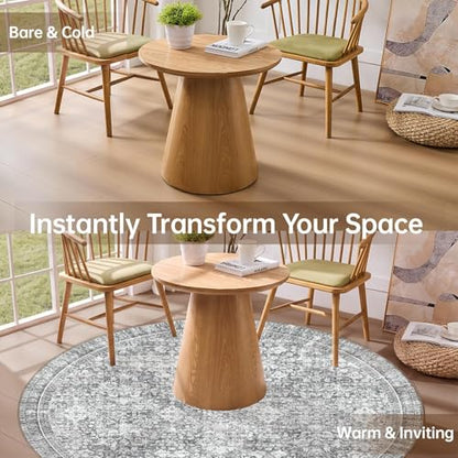 Round Rug 8ft (Light Grey / 8' (Round))