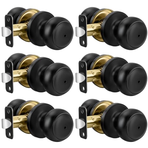 Matte Black Door Knobs (Black)