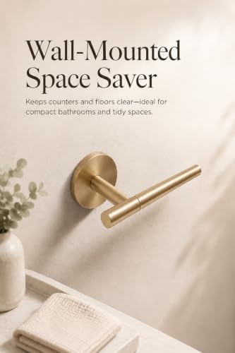 Single Post Toilet Paper Holder (Gold)