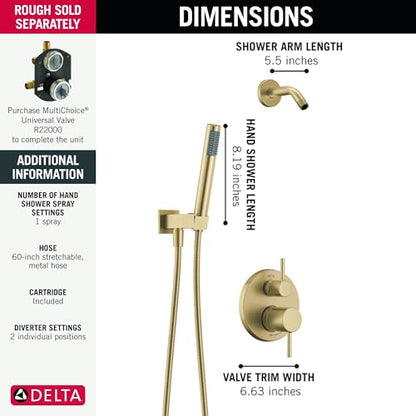 Modern Round Shower System Faucet Set