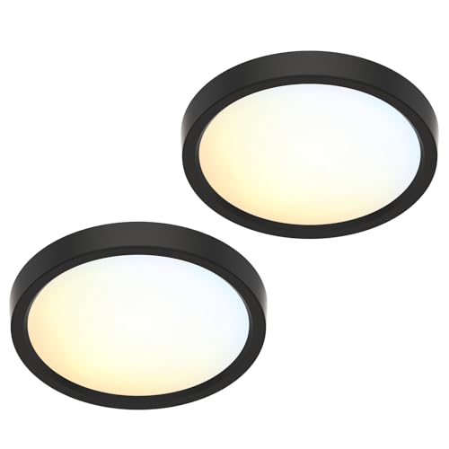 Flush Mount Ceiling Light 5CCT LED Edgelit Slim Surface Mount Downlight for J