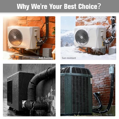 5 Layers HVAC Copper AC Line Pipe Insulation Cover