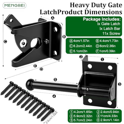 Self Locking Gate Latch for Wooden Fence