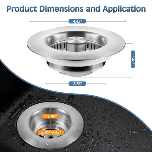 Kitchen Sink Drain Strainer and Stopper