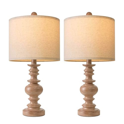 20” Small Traditional Table Lamps Set of 2
