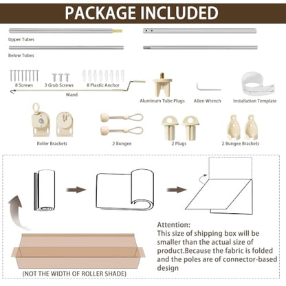 Outdoor Roller Shades for Patio (Sesame / 72"W x 96"H)