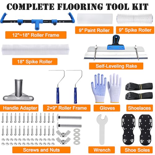 18 Inch Complete Self Leveling Epoxy Floor Tool Kit