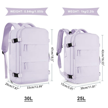 Large Travel Backpack For Women Men (Purple / 30 liters)
