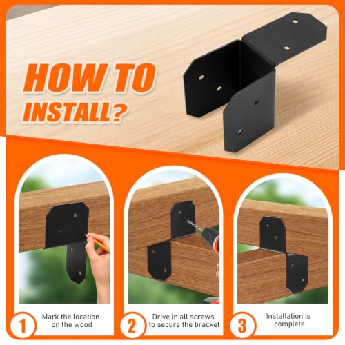 Post Cap Tie Brackets