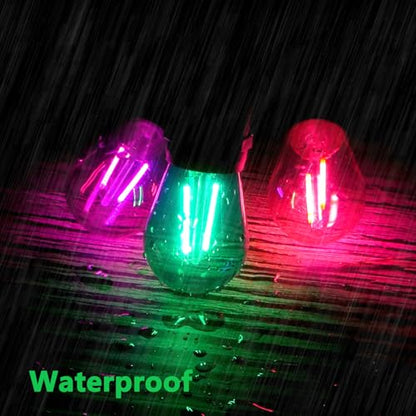 15 Pack S14 LED Green Light Bulbs (Green)