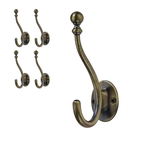 5 Pack Coat Hooks Matte Black Coat Hook