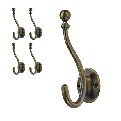 5 Pack Coat Hooks Matte Black Coat Hook