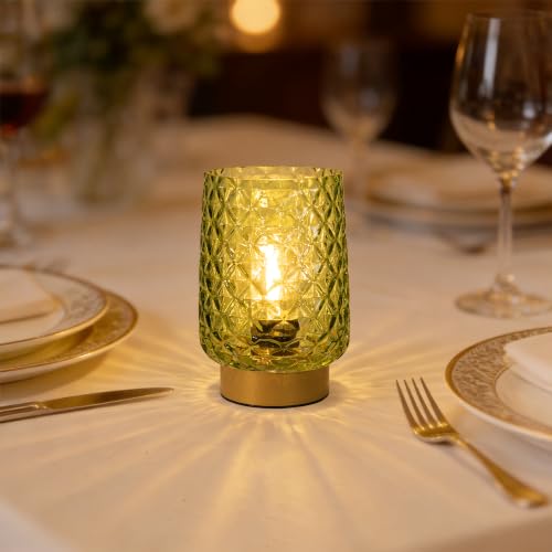 Battery Operated Table Lamp (Green)
