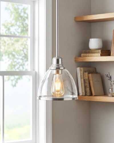 2 Pack Brushed Nickel Kitchen Island Pendant Lights (Brushed Nickel)