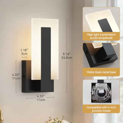 Modern LED Wall Sconces Set of 2