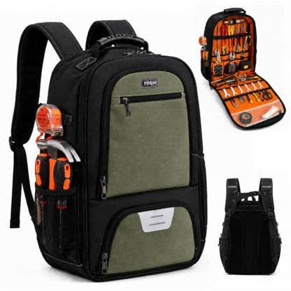 Tool Backpack for Men with Laptop Sleeve