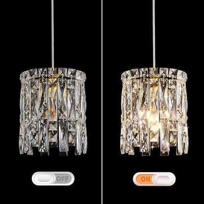 Modern Gold Crystal Chandelier Dimmable