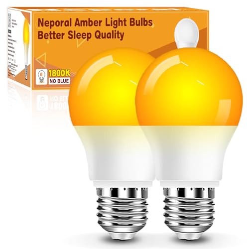 A15 Amber LED Light Bulb 1800K