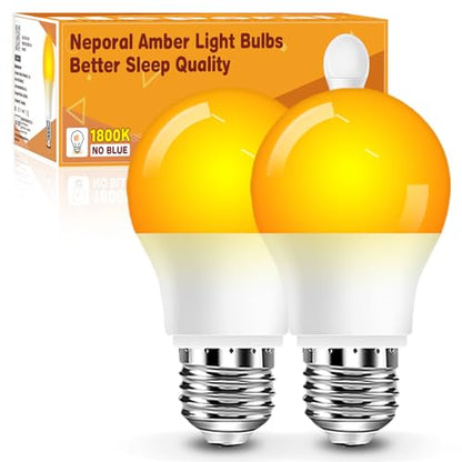 A15 Amber LED Light Bulb 1800K