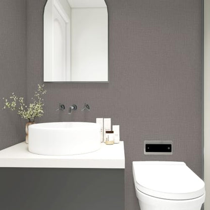 Grasscloth Peel and Stick Wallpaper Textured Contact Paper Faux Linen Removable Self Adhesive Vinyl Wallpaper for Bedroom Living Room Cabinets