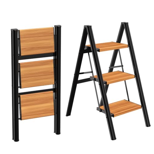 Step Ladder Lightweight Aluminum Folding Step Stool with Anti